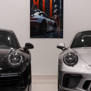 متال پوستر با طرح Porsche 911