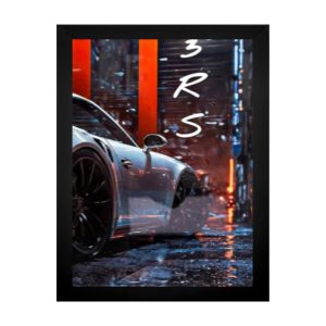 متال پوستر با طرح Porsche 911