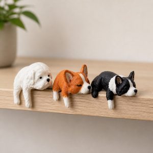 مجموعه سه عددی مینی فیگورهای سگ لبه نشین